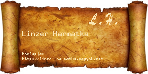 Linzer Harmatka névjegykártya